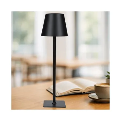 Produktbild von Kabellose LED-Tischlampe - Wiederaufladbare Lampe mit Touch-Steuerung – Schwarz