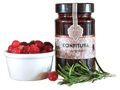 Zdjęcie produktu dla Konfitura z żurawiny 240g - Schronisko Bukowina