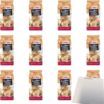 Produktbild von Hofgut Cookies Apfelstrudel VPE (12x225g Packung) + usy Block