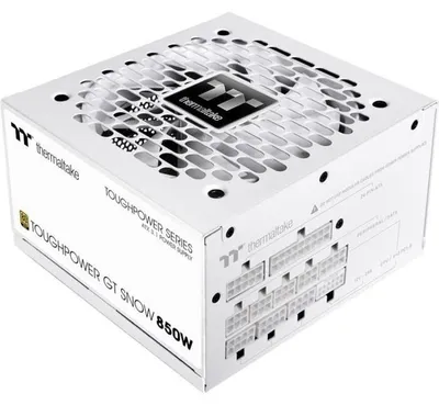Obrázok produktu pre THERMALTAKE - Toughpower GT Snow - Napájací zdroj pre PC - 850 W - 80+ Gold - ATX 3.1 - Plne modulárny - PCI-E 5.1 12VHPWR