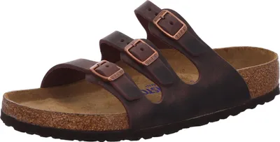 Immagine prodotto di Birkenstock Florida Sandalo a tre cinturini in pelle oliata marrone scuro - 5.5 UK - 39 EU - 8/8.5F - 6/6.5M US / Havana