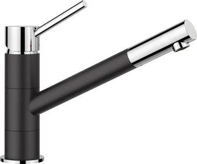 Produktbild von BLANCO KANO SILGRANIT-Look zweifarbig silgranitschwarz/chrom