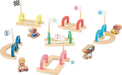 Zdjęcie produktu dla Janod Applepop Marble Run - drewniane zabawki dla dzieci