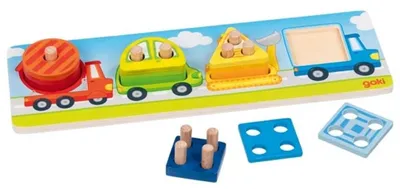 Immagine prodotto di Goki, gioco di selezione dei veicoli - giocattolo educativo di cartone per bambini
