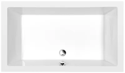 Produktbild von DEEP Rechteck-Duschwanne 130x75x26cm, tief, weiß mit Rahmengestell