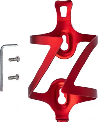 Produktbild von Fahrrad Flaschenhalter Halterung Befestigung aus Metall in Rot