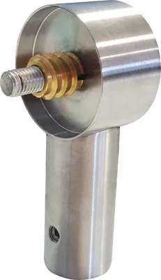 Produktbild von KWS Endstütze RS - gerade Rundrohr, für Holzrohr, 40mm, Edelstahl