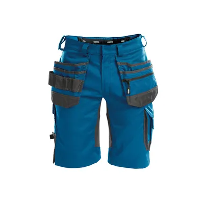 Produktbild von Dassy Stretch-Arbeitsshorts Trix 250083 PESCO41 Gr. 50 azurblau/anthrazitgrau