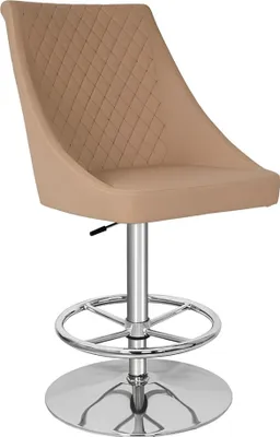 Produktbild von Modern Hochwertig Beige Stuhl Designer Barhocker Kunstleder Luxus Möbel neu