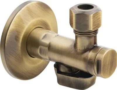 Obrázok produktu pre Uhlový ventil s maticou, 1/2" x 3/8", bronz