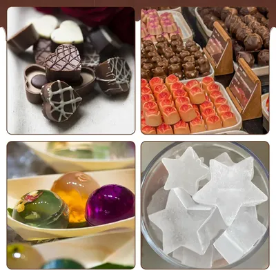 Immagine prodotto di Stampi in silicone per cioccolato - Stampi per cioccolato 3D - 6 pezzi - antiaderenti