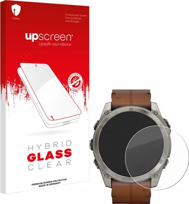 Produktbild von upscreen Schutzglas für Garmin Fenix 8 AMOLED (51 mm) Schutzfolie Panzer Folie Glas Display Schutz klar