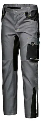 Immagine prodotto di Pantaloni da lavoro Sir Safety FUSION STRETCH da uomo con cuciture rinforzate, taglia 52, grigio ardesia/nero