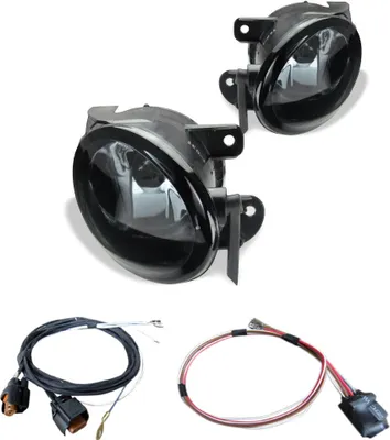 Image de Phares antibrouillard NSW verre clair NOIR faisceau + module HB4 pour VW Passat 3C B6