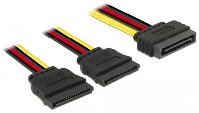 Produktbild von DELOCK Kabel Power SATA 15 Pin > 2x SATA HDD - gerade