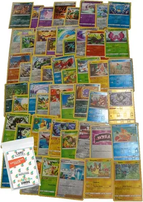 Produktbild von Pokemon Karten - 50 Verschiedene deutsche Karten inkl. 2 Reverse Holo Karten