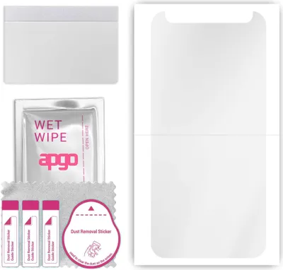 Produktbild von apgo Hydrogel Schutzfolie, Klar, kompatibel mit TCL 201, flexibele Displayschutzfolie, Folie mit Positionierhilfe, kratzfest, einfache Montage