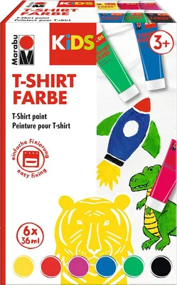 Produktbild von Marabu KiDS T-Shirt Farbe 36 ml Tube 6er Set