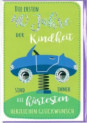 Produktbild von 40. Geburtstag - Karte mit Umschlag 1
