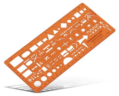 Produktbild von NATO Schablone 8352 Truppenzeichen Taktische Zeichenschablone Standardgraph