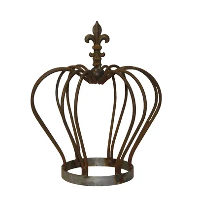 Produktbild von Gartenkrone Garten Krone Deko Dekoration Metallkrone Dekokrone Gartendekoration 42cm rost