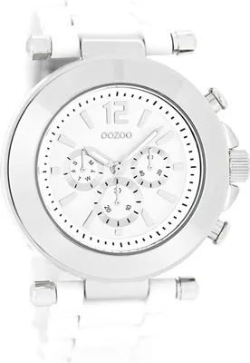 Produktbild von Oozoo Armbanduhr weiß Kunststoff Vintage Series Analog-Quarzuhr UOC4880A