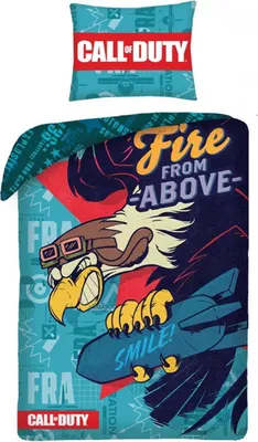 Productafbeelding van Call of Duty Dekbedovertrek Fire from above 140 x 200 cm