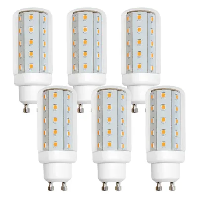Produktbild von 6 x LED Leuchtmittel T30 Röhre 4W GU10 Corn 6500K kaltweiß Tageslicht
