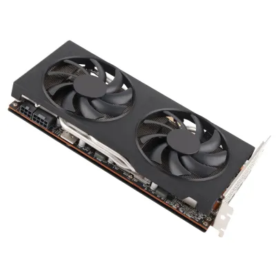 Zdjęcie produktu dla Karta graficzna RX5700 XT 8 GB GDDR6 256-bitowa, z interfejsem PCI Express 4.0, przeznaczona do gier, wyposażona w dwa wentylatory, do zastosowań biurowych