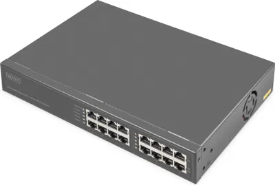 Produktbild von DIGITUS Switch 8-Port Gigabitgabit PoE + Injektor 250W schw