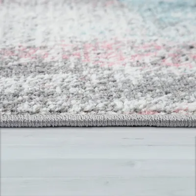 Produktbild von Designer-Teppich Für Wohnzimmer, Pastellfarben, Farbverläufe, Abstrakt In Bunt Grösse 60x100 cm