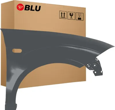 Zdjęcie produktu dla BLU Błotnik Premium pasujący do Seat Toledo III 3 LW7Z Prawy Szary Grau Track | 2004-2009 | Przedni Przód | Lakierowany | Gotowy do montażu | Ocynk