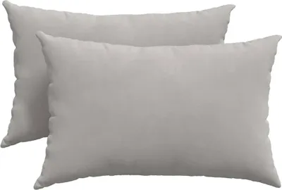 Obrázok produktu pre vidaXL Vankúše na pohovku, 2 ks, svetlosivé, 60 x 40 cm, látkové