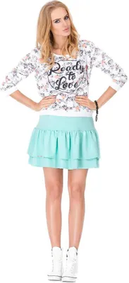 Produktbild von Damen Eleganter Rock Minirock; Mintgrün/S/36