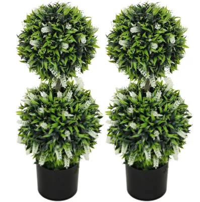 Produktbild von 2er-Set Künstliche Pflanzen,Kunstpflanze im Blumentopf, 70 cm Zimmerpflanze für Wohnzimmer, Garten