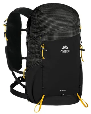 30L Wanderrucksack Outdoor Daypack Trekking Bergsteigen Schwarz L