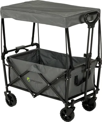 Produktbild von greemotion Faltbarer Bollerwagen mit Verdeck, Gartenhandwagen 70 kg