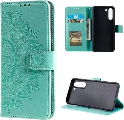 Immagine prodotto di Custodia per Samsung Galaxy S21 FE custodia del telefono cellulare flip case cover bag case mandala