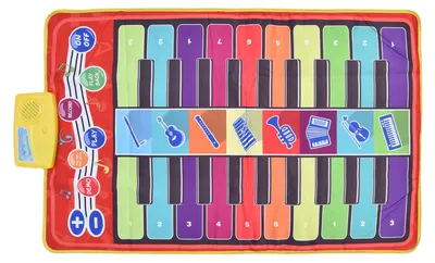 Immagine prodotto di Copertina per pianoforte per bambini, illuminazione per neonati, musica, suoni, gioco, copertina per pedali, CP4954