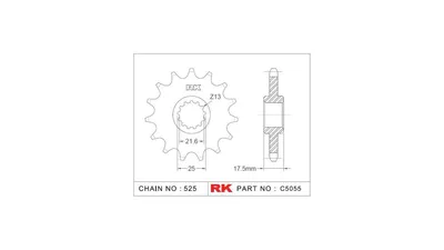 Obrázek produktu pro RK Ritzel 525 15Z Standard