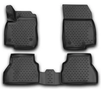 Gummi Fußmatten Set für Ford B-Max, Bj. 6/2012-, 4-teilig, schwarz