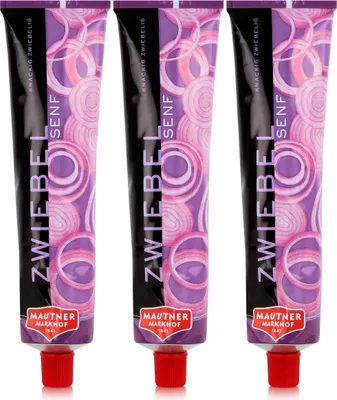 Produktbild von Mautner Zwiebel Senf 200g - Knackig Zwiebelig (3er Pack)