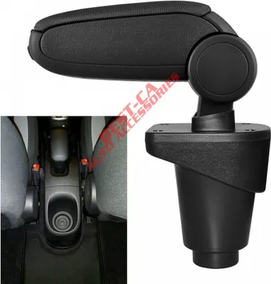 Produktbild von Mittelarmlehne Armlehne KLAPPBAR Textil Schwarz Für Fiat 500L, 2012-2018
