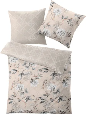 Produktbild von Kleine Wolke Bettwäsche Satin Kessia Taupe 135 x 200 cm und 80 x 80 cm