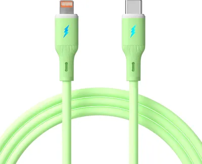 Obrázok produktu pre USB kábel typu C / Lightning 1 m AK-USB-73 30 W silikónový zelený