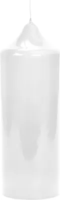 Produktbild von Fink CANDLE, gelackte Stumpenkerze, Paraffin, weiß, L. 8 cm, B. 8 cm, H. 20 cm, D. 8 cm 123207