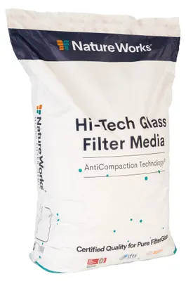 Imagen del producto de Filtro de vidrio Peraqua Nature Works, tamaño de grano de 0,6 a 1,2 mm, bolsa de 20 kg, paquete de 2 unidades.