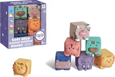 Zdjęcie produktu dla Woopie Klocki Sensoryczne Ukladanka Do Sciskani