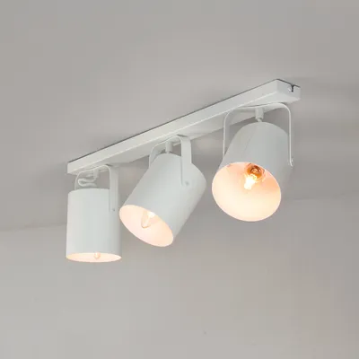 Obrázek produktu pro Bodové světlo E27 podlouhlé bílé E27moderní mimořádné 3-světelné stropní světlo bodové obývací pokoj lampa předsíň