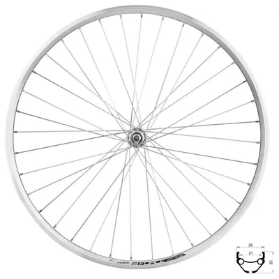 Obrázek produktu pro Zapletené kolo Force Prime 7026961 (622-21) přední 100 mm na matice stříbrná 7026961
